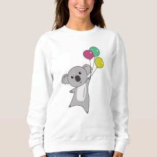 Sudadera Koala vuela con globos dulces niños animales