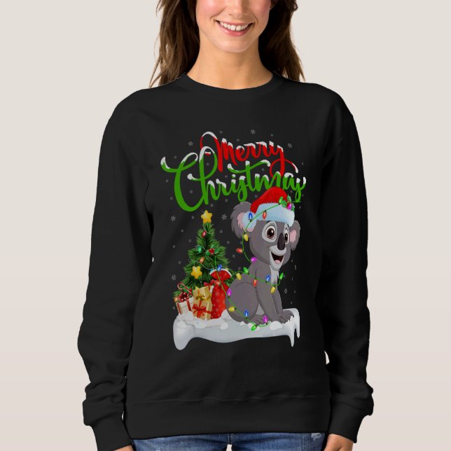 Sudadera Koala   Xmas Decorations Santa Koala Christmas (Anverso)