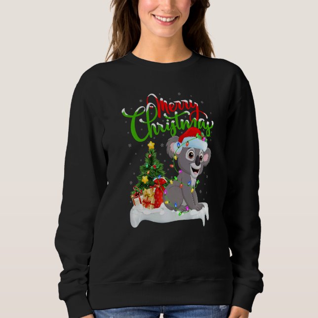 Sudadera Koala  Xmas Decorations Santa Koala Christmas (Anverso)