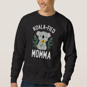 Sudadera Koalafied Momma Koala Bear Sunflower Floral Madre