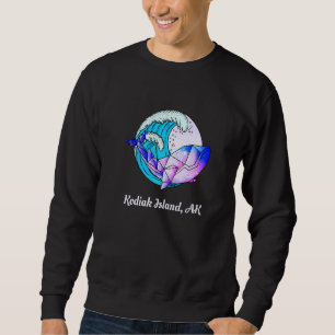 Sudadera Kodiak Island Ak Paint Japonés Orca Geométrica Kil