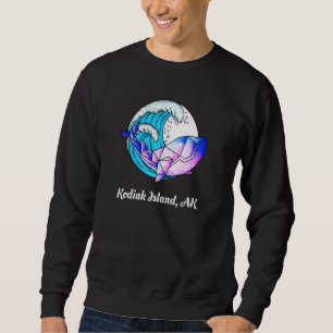 Sudadera Kodiak Island Ak Paint Japonés Orca Geométrica Kil