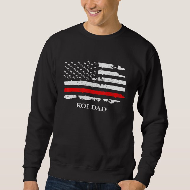 Sudadera Koi Fish Estilo Japonés Pescado De Carpa Papá (Anverso)