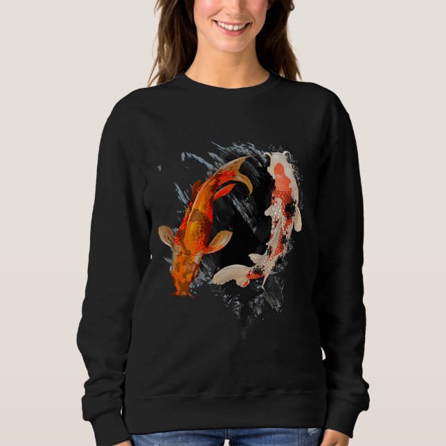 Sudadera Koi Fish I Koi Carp Pond Japan Tattoo (Anverso)