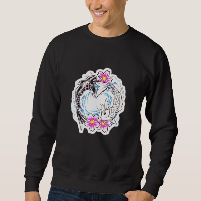 Sudadera Koi Fish In Love Yin Y Yang (Anverso)