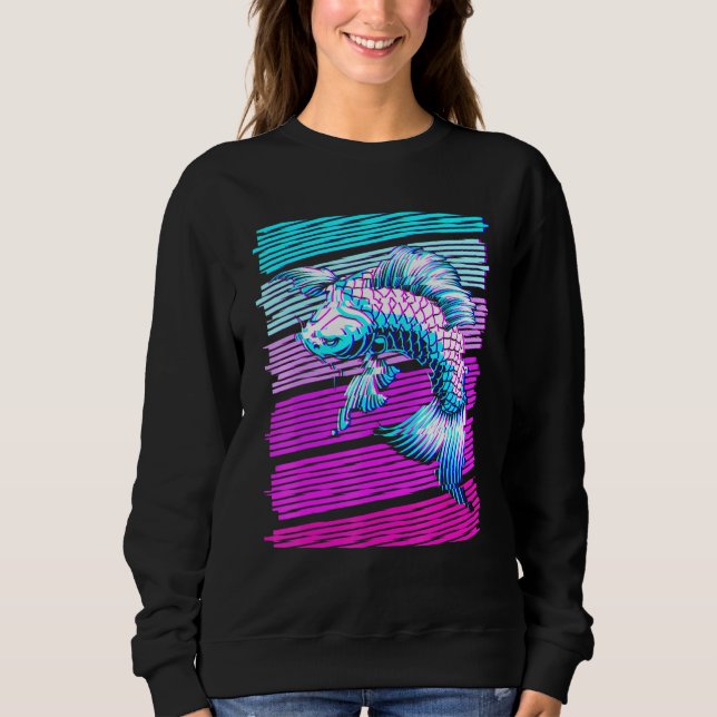 Sudadera Koi Fish Koi Carp Vaporwave A (Anverso)