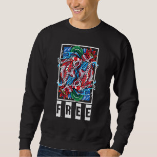 Sudadera Koi - Gratis - Paz - Yoga - Pestón de pescado - Pe