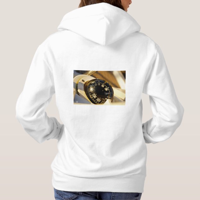 Sudadera Kompas dat de richting geeft aan een avontuur.  (Reverso)