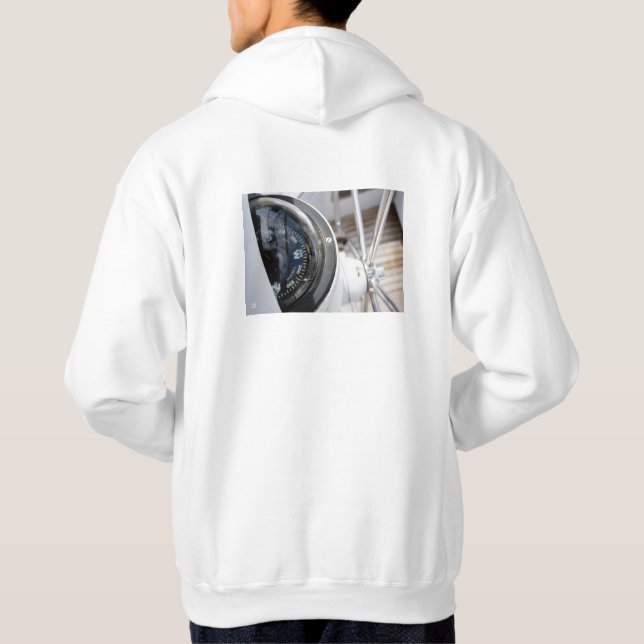 Sudadera Kompas dat de richting geeft aan een avontuur.  (Reverso)