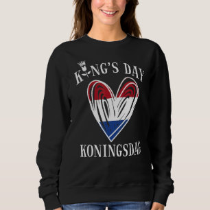 Sudadera Koningsdag Países Bajos 2022 Tulip Heart Kings Day