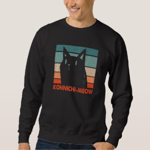 Sudadera Konnichimeow Amante de Gatos Hermosos Gatito Lindo