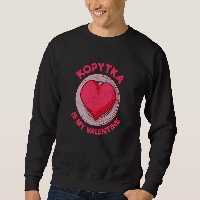 Sudadera Kopytka Is My Valentine Potato Dumpling Polish Foo (Anverso)