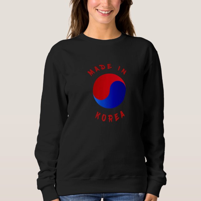 Sudadera Korean born, Korean flag Premium (Anverso)