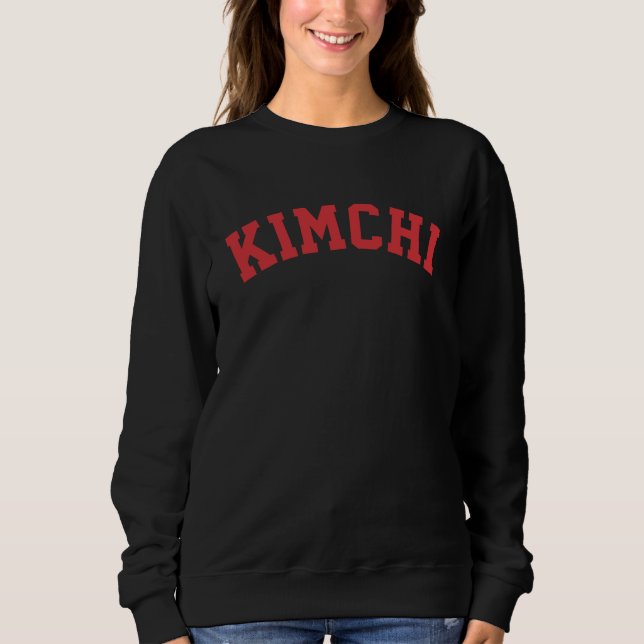 Sudadera Korean Famous Food Kimchi | Red Color Text (Anverso)