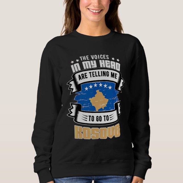 Sudadera Kosovo En Mi Cabeza (Anverso)