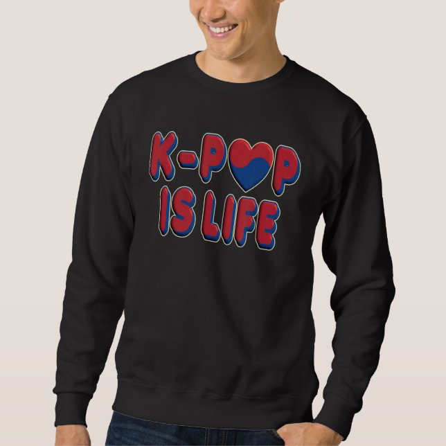 Sudadera Kpop es Life Korean Pop Heart Edition K Pop (Anverso)