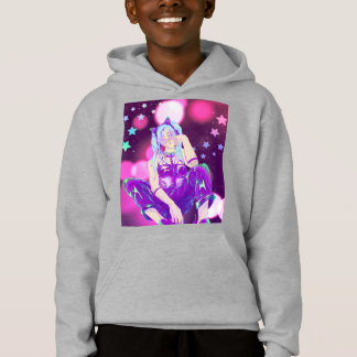 Sudadera KPop Rosa Púrpura Infantil Anime