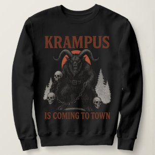 Sudadera Krampus viene a la ciudad