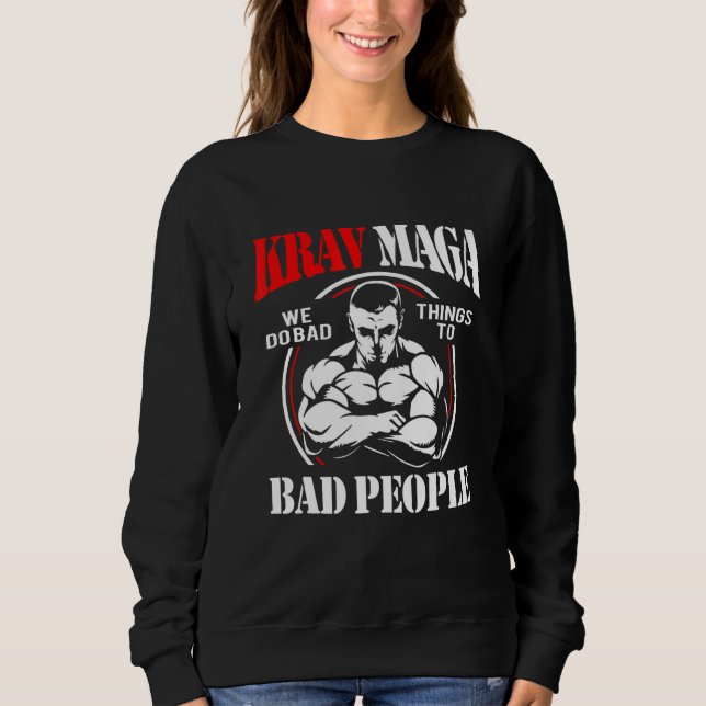 Sudadera Krav Maga Gente Mala (Anverso)