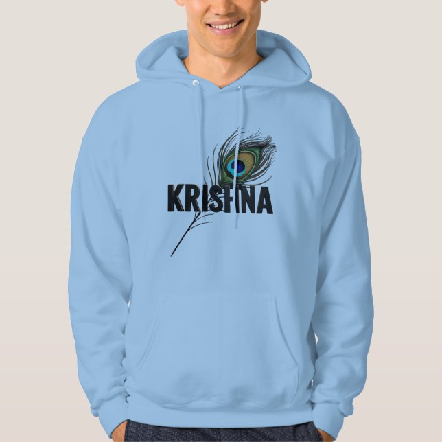 Sudadera KRISHNA con pluma de pavo real (Anverso)