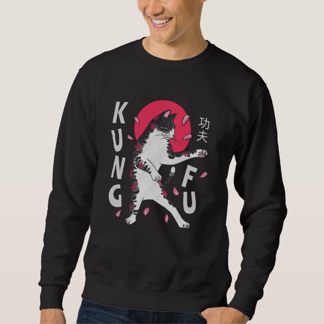 Sudadera Kung Fu Cat (Anverso)