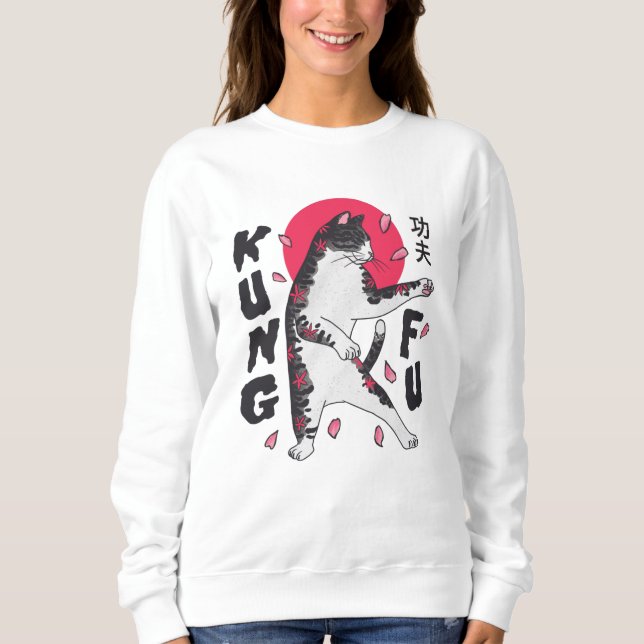 Sudadera Kung Fu Cat (Anverso)