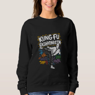 Sudadera Kung Fu Fashionista Retro Arte Urbano Artes Marcia