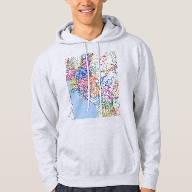 Sudadera Kunming China City Map (Anverso)