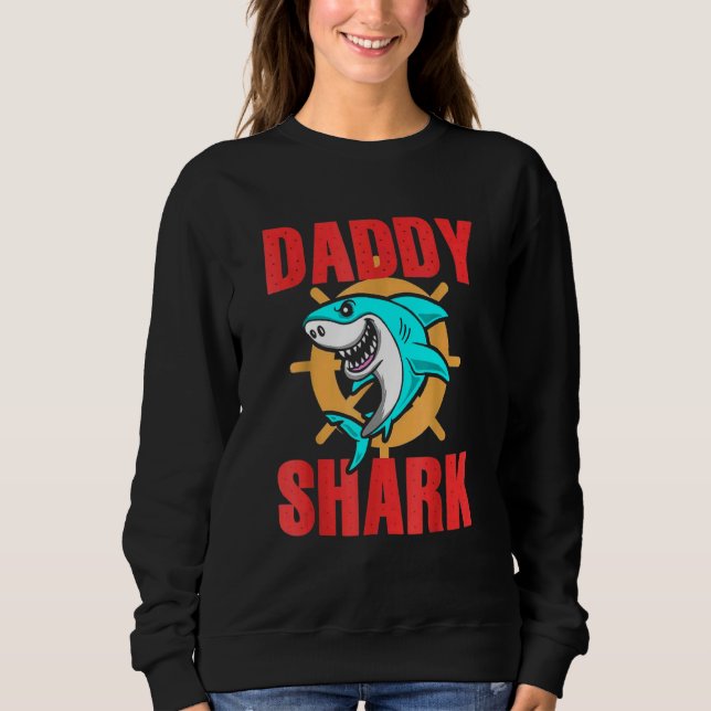 Sudadera Kute Shark Papi Papá Padre Día (Anverso)