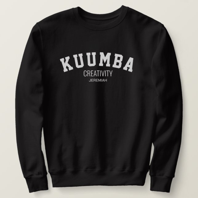 Sudadera Kwanzaa KUMBA Creatividad personalizada (Anverso del diseño)