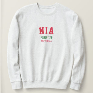 Sudadera Kwanzaa NIA Propósito Personalizado