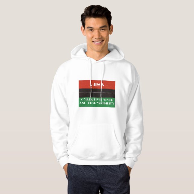 Sudadera Kwanzaa Principios Ujima (Anverso completo)