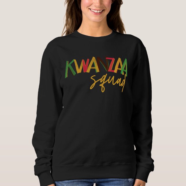 Sudadera Kwanzaa Squad  Celebration Kwanzaa Family Matching (Anverso)