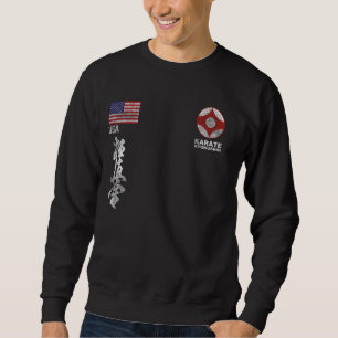 Sudadera Kyokushin America Karate Bandera estadounidense Ky