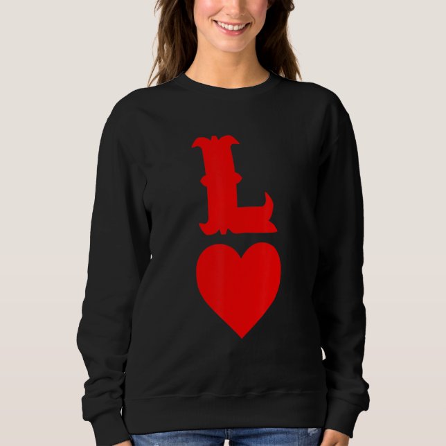 Sudadera L Of Hearts Love Couples Valentines Day Gifts For  (Anverso)