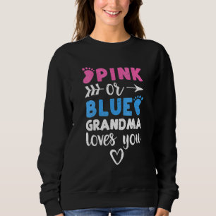 Sudadera La Abuela Rosa O Azul Te Ama Baby Shower