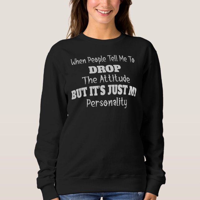 Sudadera La actitud es mi amor personal (Anverso)