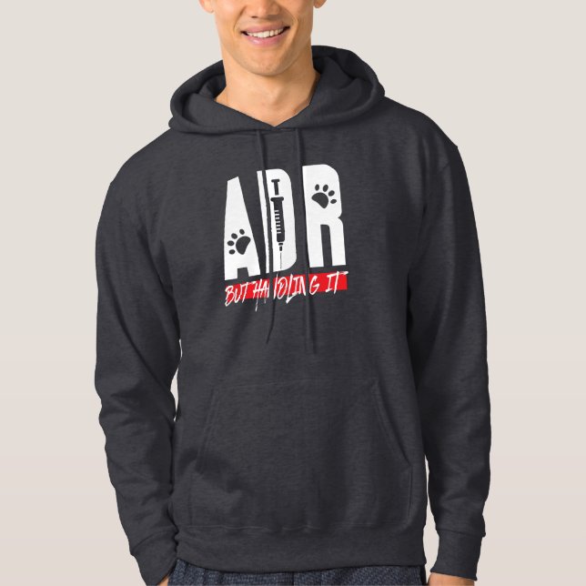Sudadera La ADR veterinaria, pero manejarla Vet Tech Birthd (Anverso)