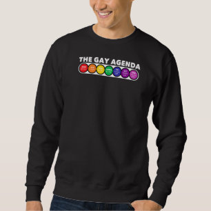 Sudadera La agenda semanal gay Lgbt Orgullo arcoiris