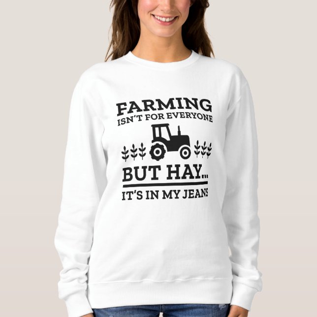 Sudadera La agricultura no es para todos (Anverso)