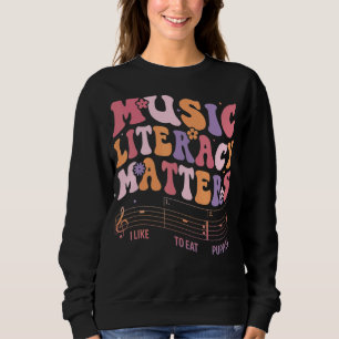 Sudadera La Alfabetización Musical Importa Que Me Gusta Com