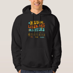 Sudadera La Alfabetización Musical Importa Que Me Gusta Com
