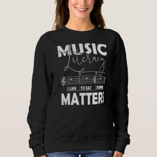 Sudadera La Alfabetización Musical Importa Que Me Gusta Com