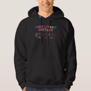 Sudadera La Alfabetización Musical Me Gusta Comer Cachorros