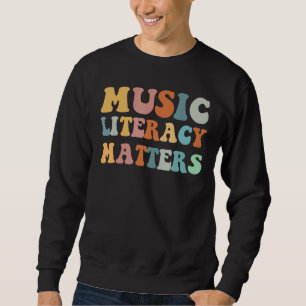 Sudadera La Alfabetización Musical Me Gusta Comer Música De