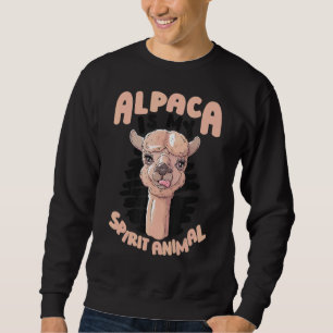 Sudadera La Alpaca es mi espíritu Animal Huacaya Lama Pako