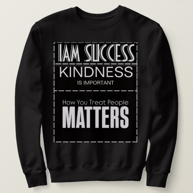 SUDADERA LA AMABILIDAD ES IMPORTANTE (Anverso del diseño)