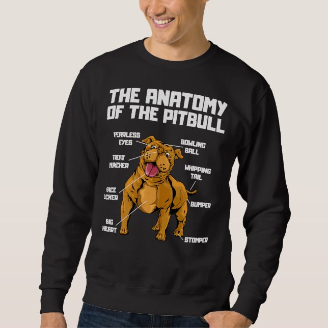 Sudadera La Anatomía De Un Terrible Pitbull (Anverso)