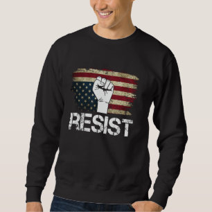 Sudadera La angustia de la bandera norteamericana patriótic