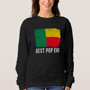 Sudadera La angustiada bandera de Benín mejor pop jamás pat